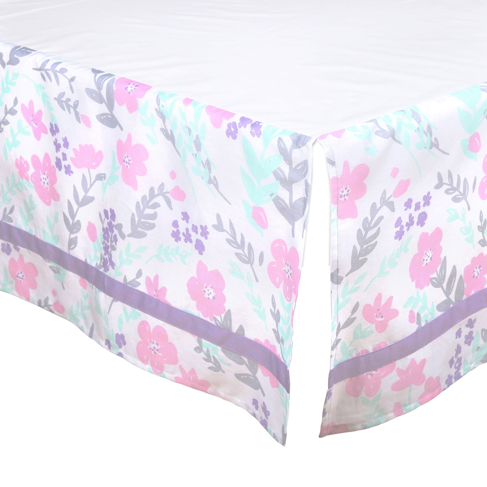 Algopix Similar Product 13 - Purple Pink and Mint Floral Tailored