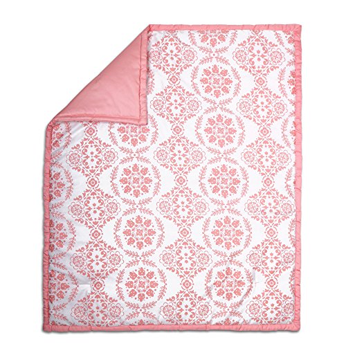 Algopix Similar Product 3 - Coral Pink Medallion and Solid 100