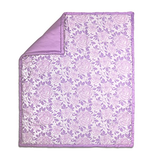 Algopix Similar Product 6 - Purple Floral Rose Reversible 100