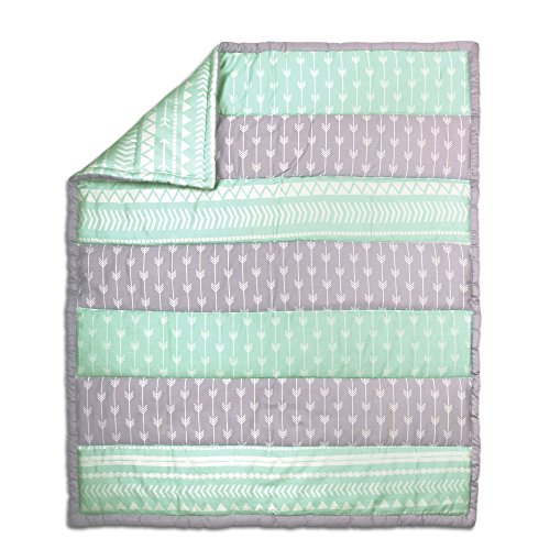Algopix Similar Product 8 - Mint Green and Grey Tribal Design 100