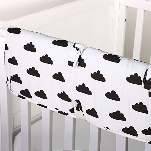 Algopix Similar Product 9 - Black on White Cloud 100 Cotton Padded