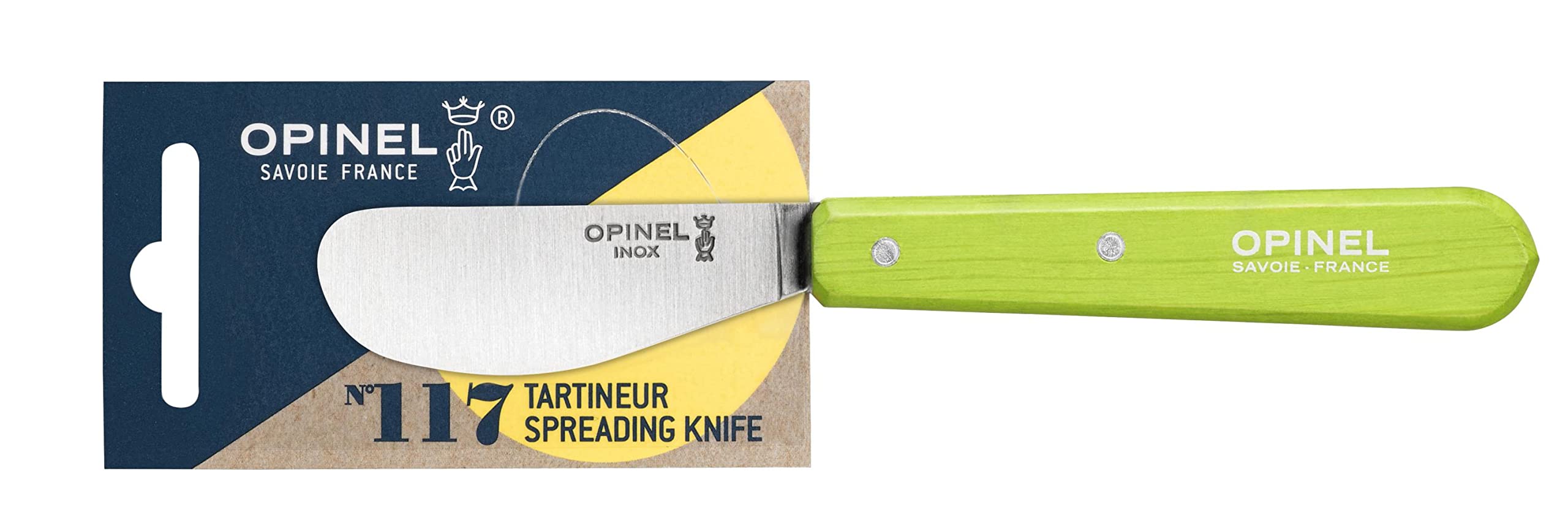 Algopix Similar Product 10 - Opinel Eggplant Color Butter Knife Green
