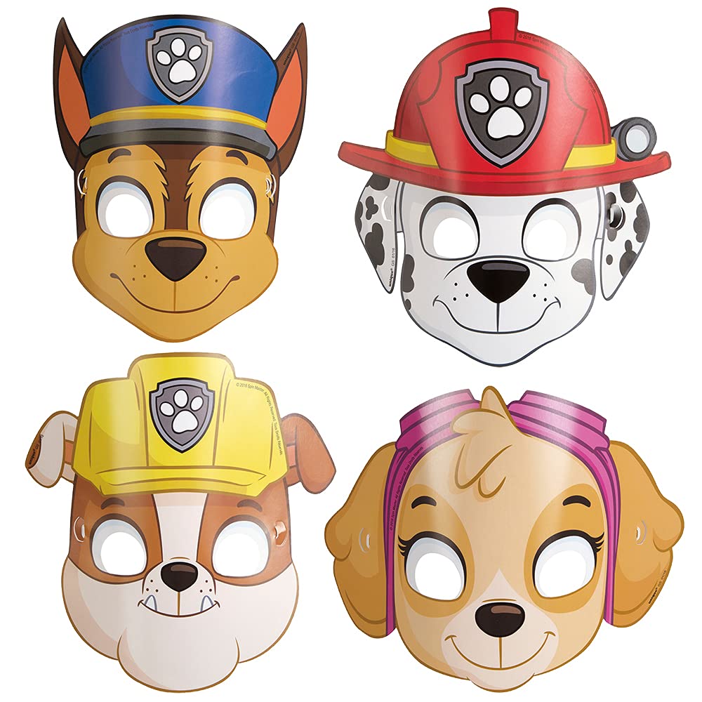 Algopix Similar Product 4 - Paw Patrol Party Paper Masks Assorted