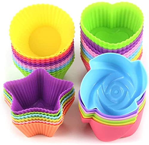 Algopix Similar Product 10 - LetGoShop Silicone Cupcake Liners