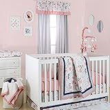 Algopix Similar Product 9 - Coral Pink Grey and Navy Floral 4