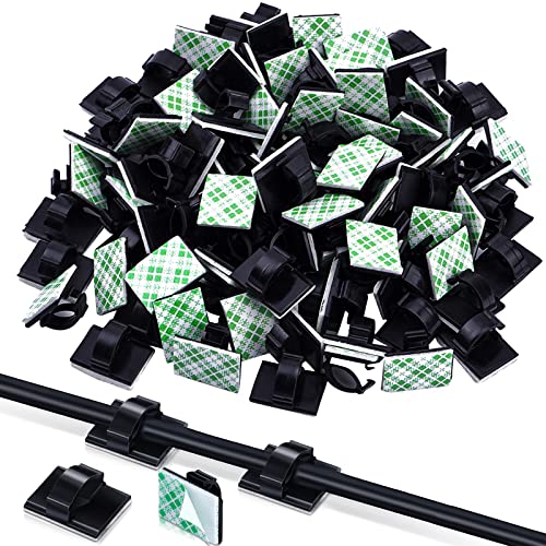 Algopix Similar Product 14 - eBoot 100 Pieces Adhesive Cable Clips