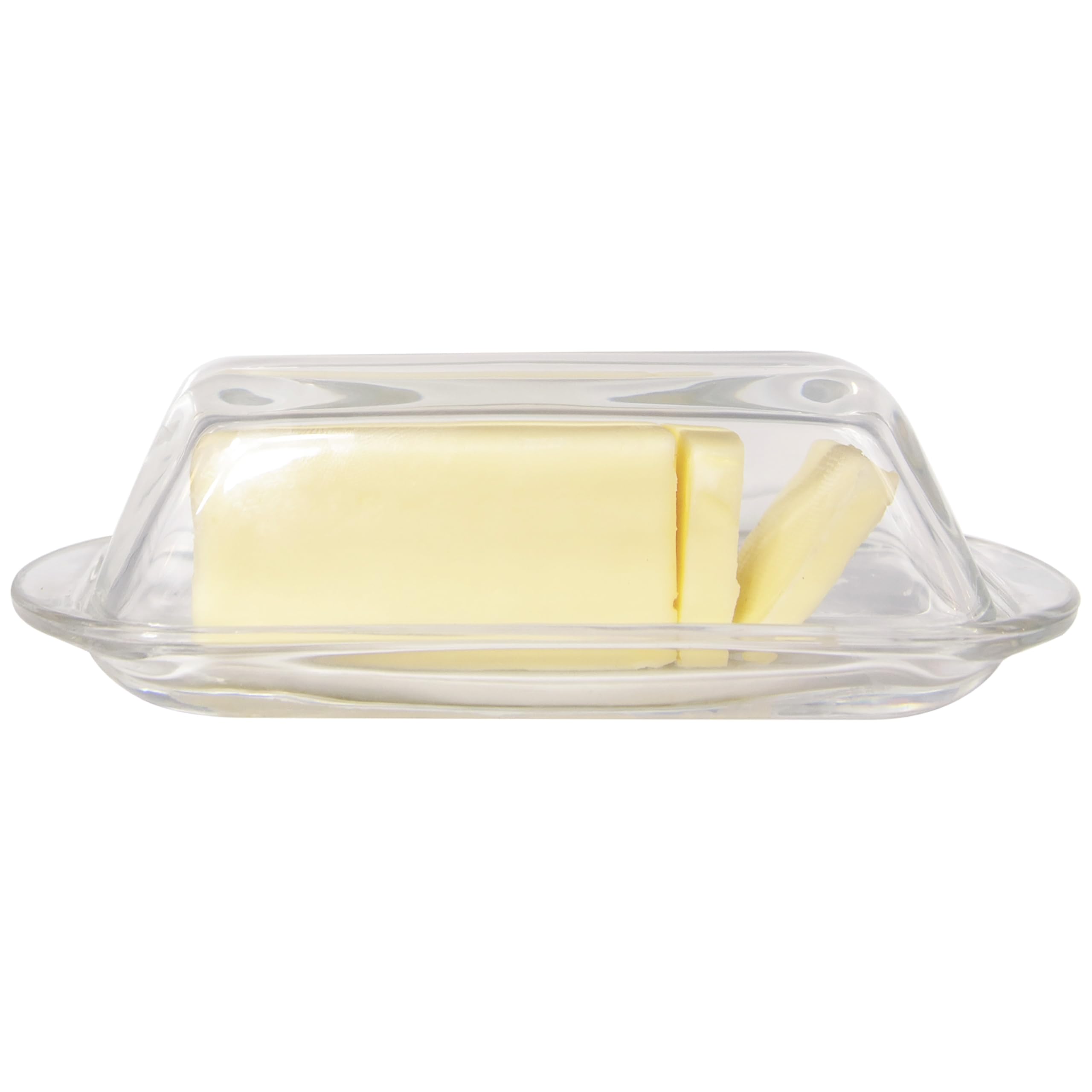 Algopix Similar Product 2 - Kangaroo Crystal Glass Butter Dish with