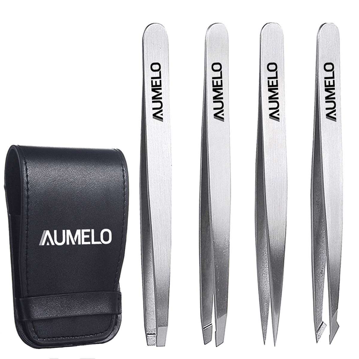 Algopix Similar Product 13 - Tweezers Set 4Piece Professional