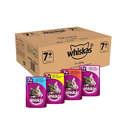 Algopix Similar Product 4 - Whiskas 7 Senior Cat Pouches Variety