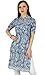 Algopix Similar Product 1 - Bimba Women Blue Cotton Tunic Ethinc