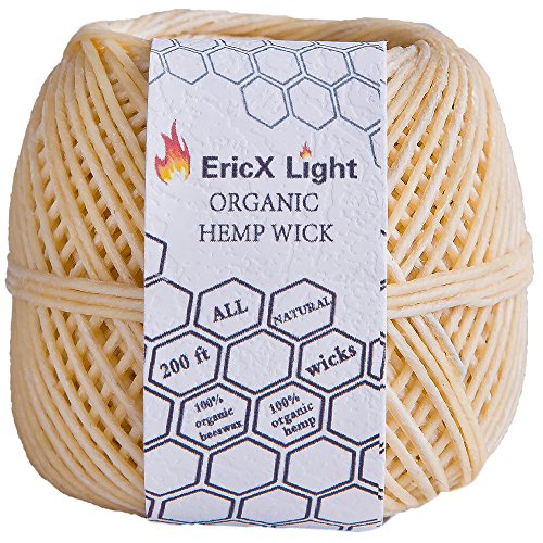 Algopix Similar Product 6 - EricX Light Beeswax Hemp Wick200 ft