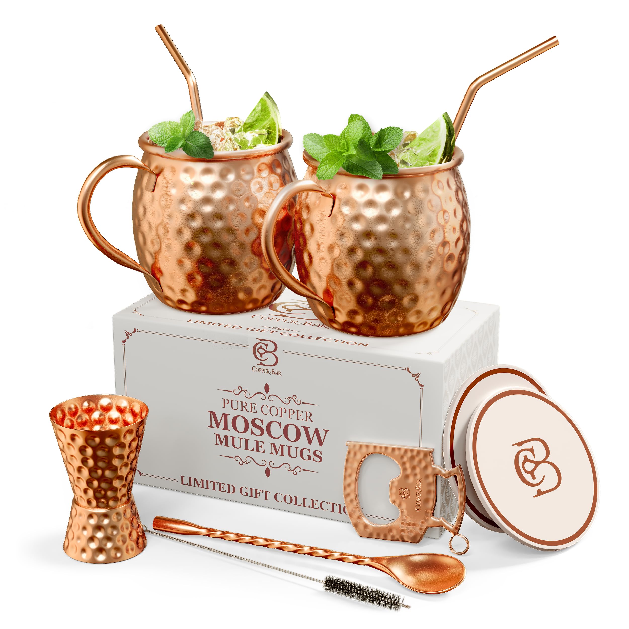 Algopix Similar Product 6 - CopperBar Moscow Mule Copper Mugs 