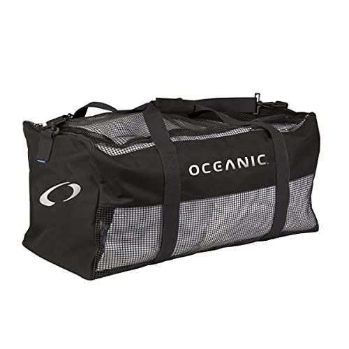 Algopix Similar Product 12 - Oceanic Mesh Duffel Bag, Black, 1