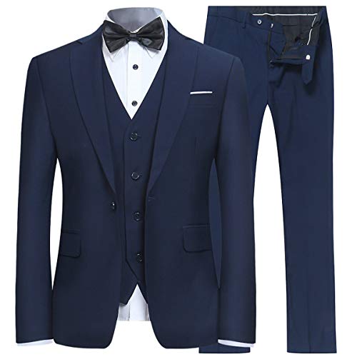 Algopix Similar Product 20 - Mens Slim Fit 3 Piece Suit One Button