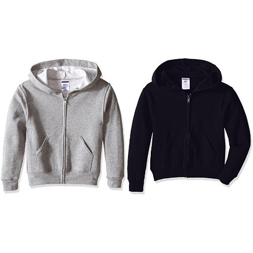 Algopix Similar Product 5 - Jerzees Youth Full Zip Hooded Sweatshirt