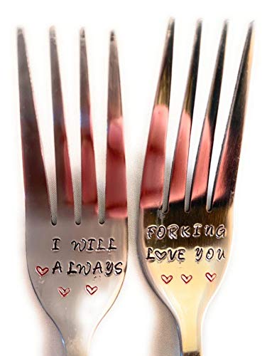 Algopix Similar Product 10 - I Will AlwaysForking Love You Fork Set