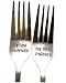 Algopix Similar Product 19 - I DoMe Too Fork Set for the Bride and