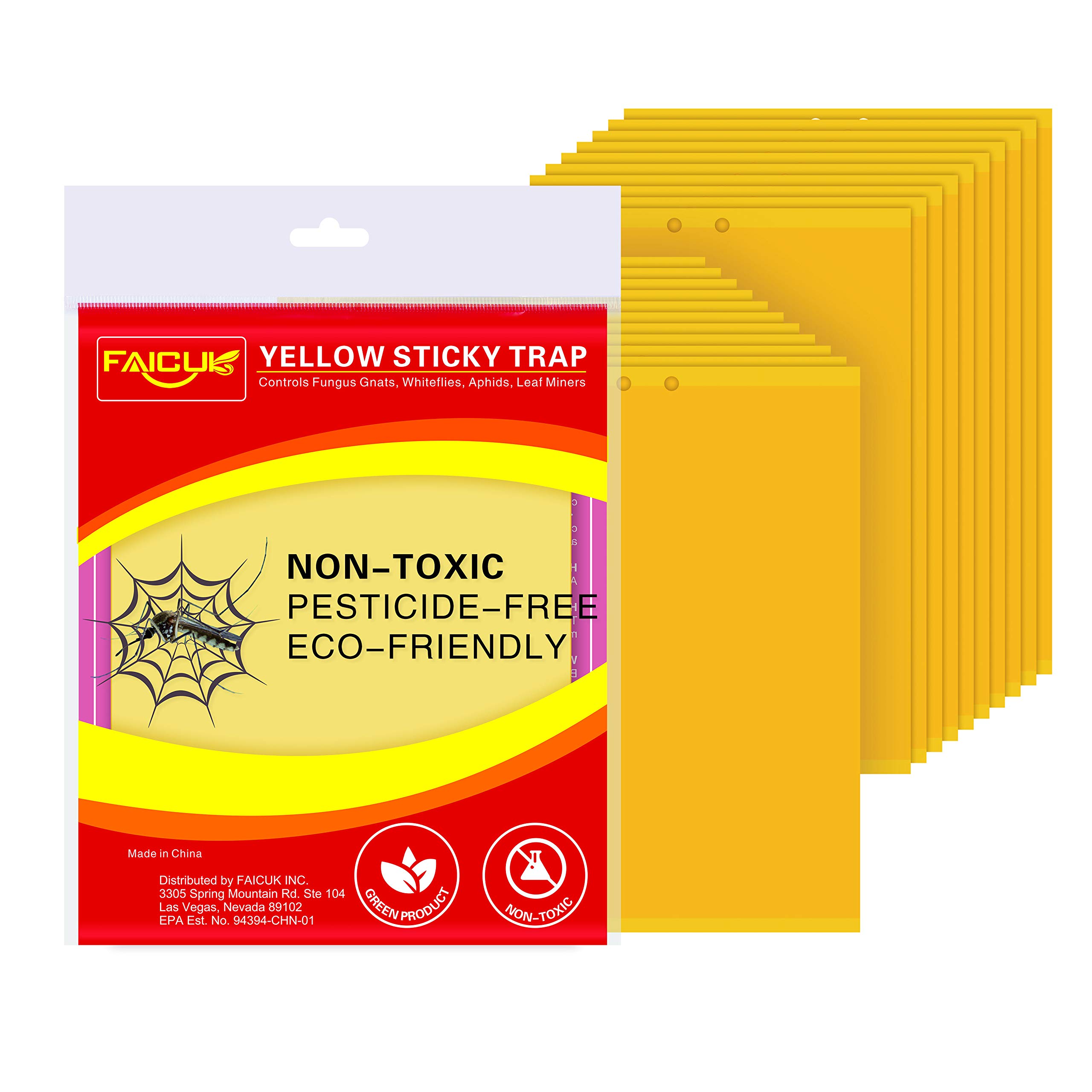 Algopix Similar Product 5 - Faicuk 20 Pack Dual Sided Yellow Sticky