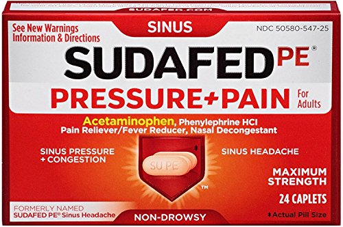 Algopix Similar Product 11 - SUDAFED PE Pressure  Pain Maximum