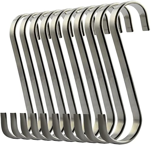Algopix Similar Product 4 - ilauke S Shaped Hooks Stainless Steel S