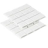 Algopix Similar Product 19 - 32 Felt pads, 19 x 19 mm, white