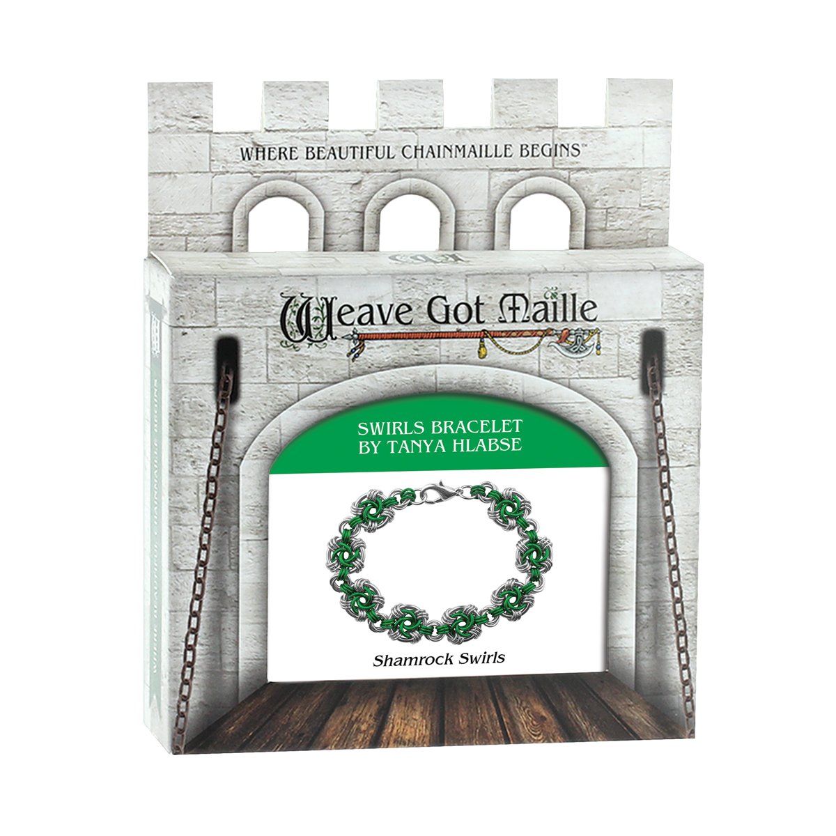 Algopix Similar Product 12 - Weave Got Maille Shamrock Swirls Chain
