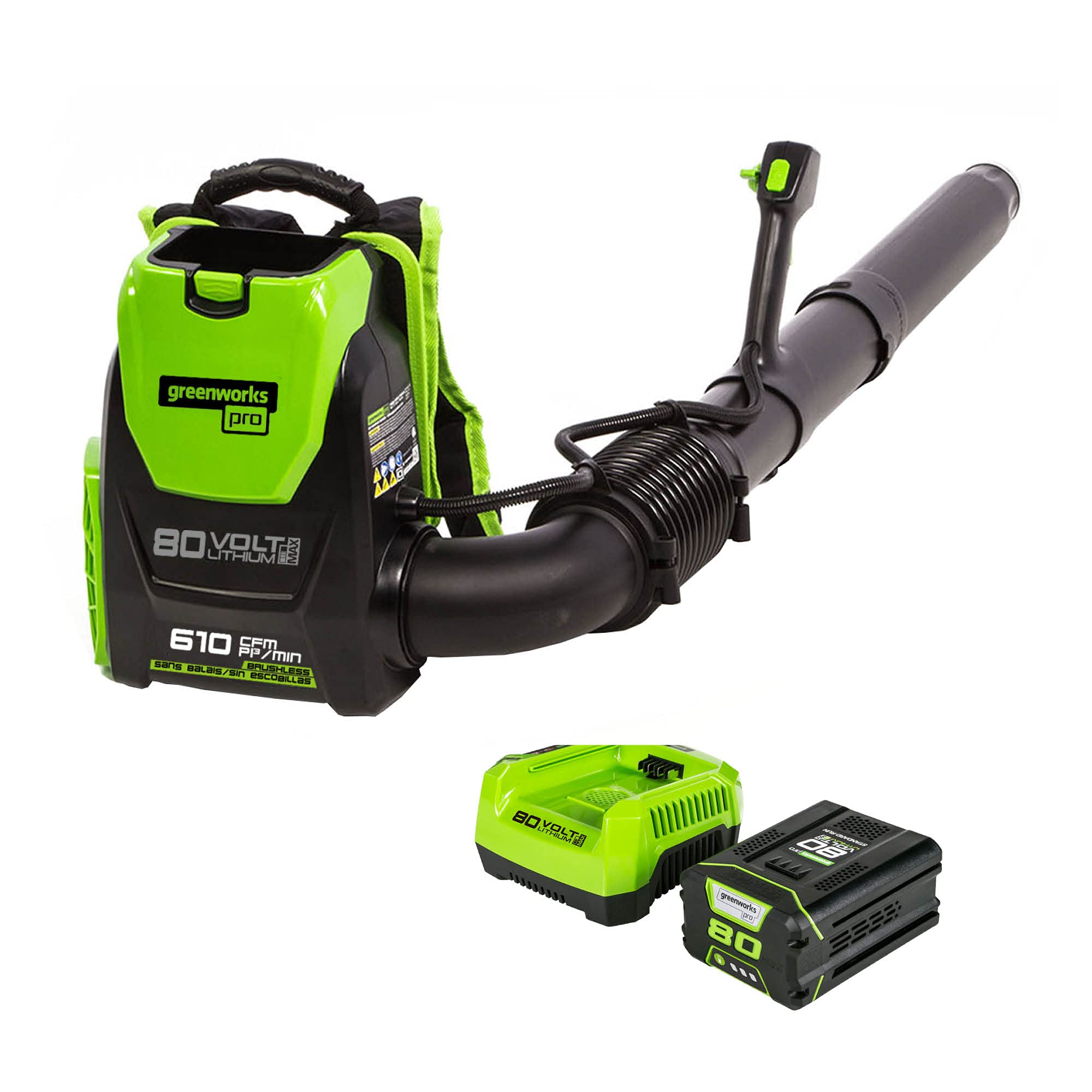 Algopix Similar Product 6 - Greenworks 80V 180 MPH  610 CFM  75