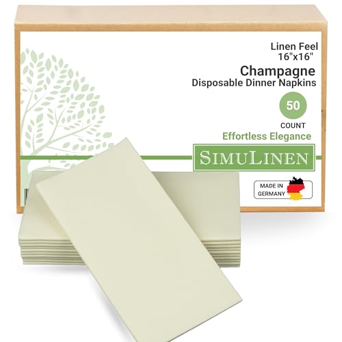 Algopix Similar Product 7 - SimuLinen Champagne Linen Feel