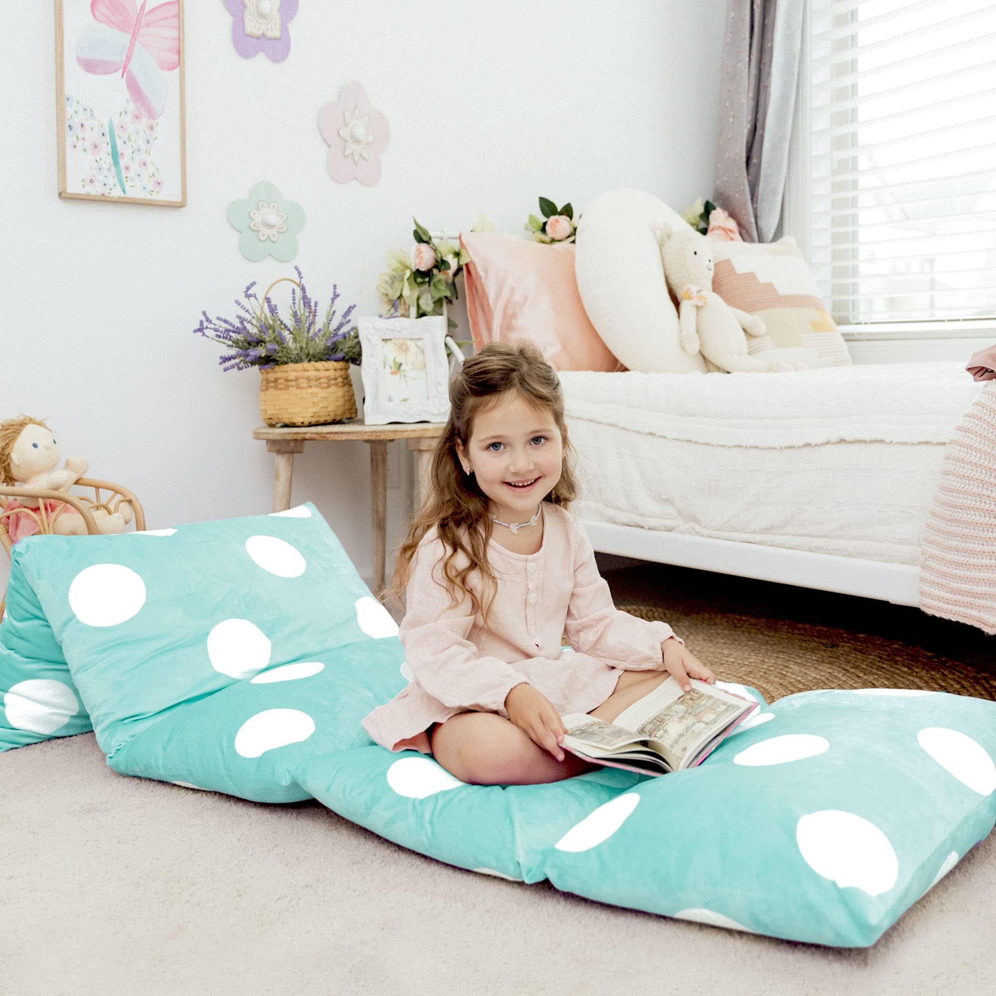 Algopix Similar Product 8 - Butterfly Craze Floor Pillow Case