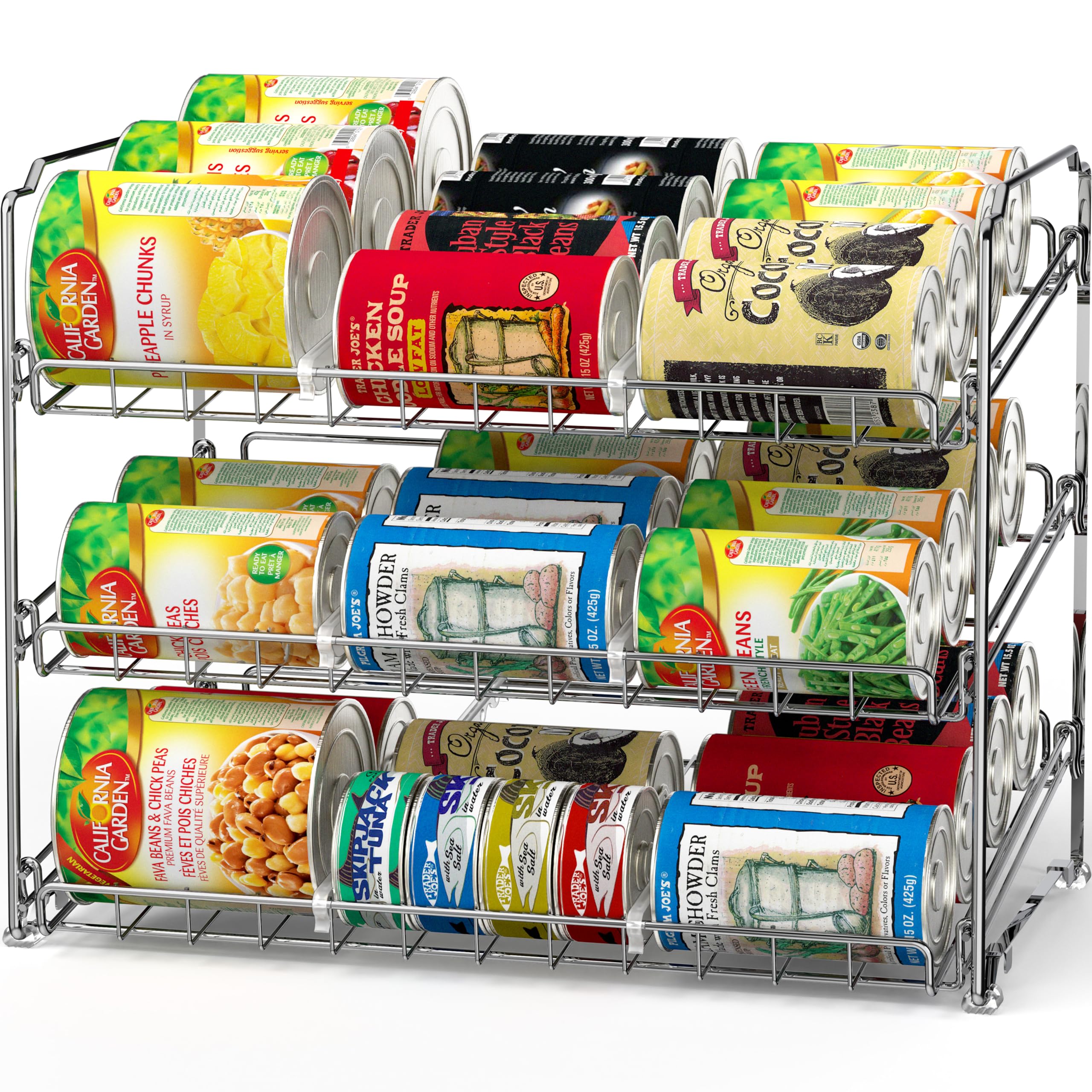 Algopix Similar Product 19 - Simple Houseware Stackable Can Rack