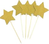 Algopix Similar Product 16 - Handmade Double Sided Gold Glitter Star