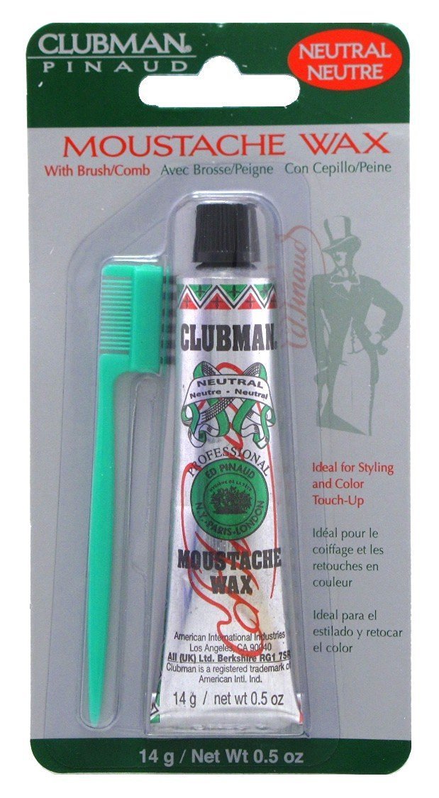 Algopix Similar Product 19 - Clubman Moustwax with Brush White