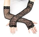 Algopix Similar Product 6 - Black widow spider Fingerless Gloves