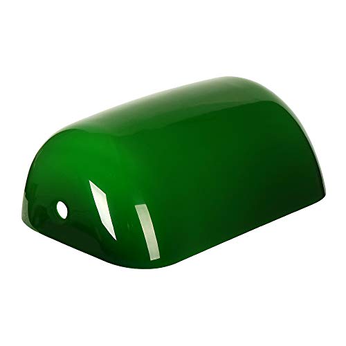 Algopix Similar Product 20 - Newrays Green Glass Bankers Lamp Shade