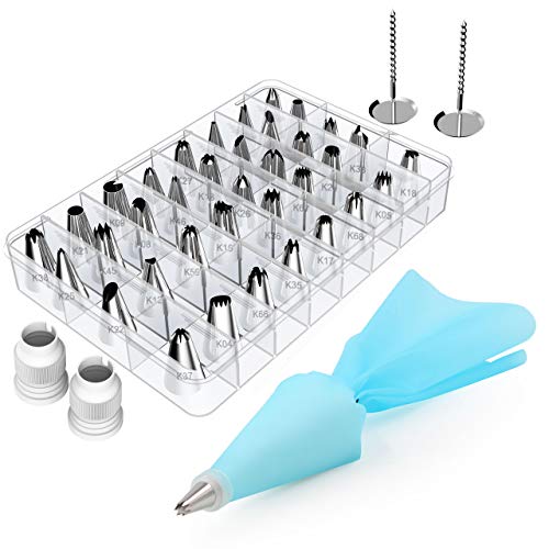 Algopix Similar Product 9 - Kootek 42 Pieces Piping Bags and Tips