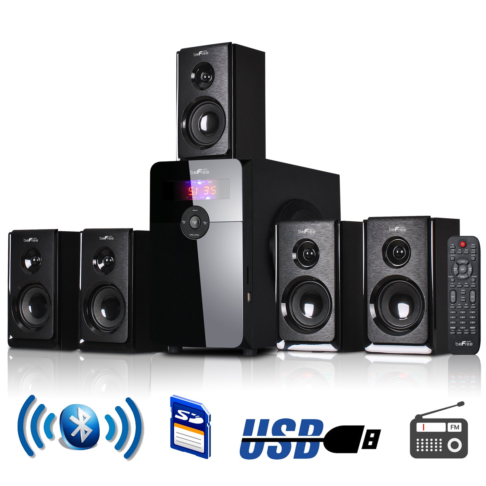 Algopix Similar Product 3 - beFree Sound 51 Channel Surround Sound