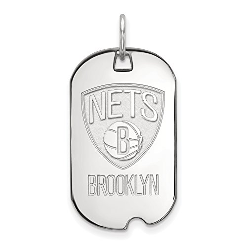 Algopix Similar Product 6 - Sterling Silver NBA LogoArt Brooklyn