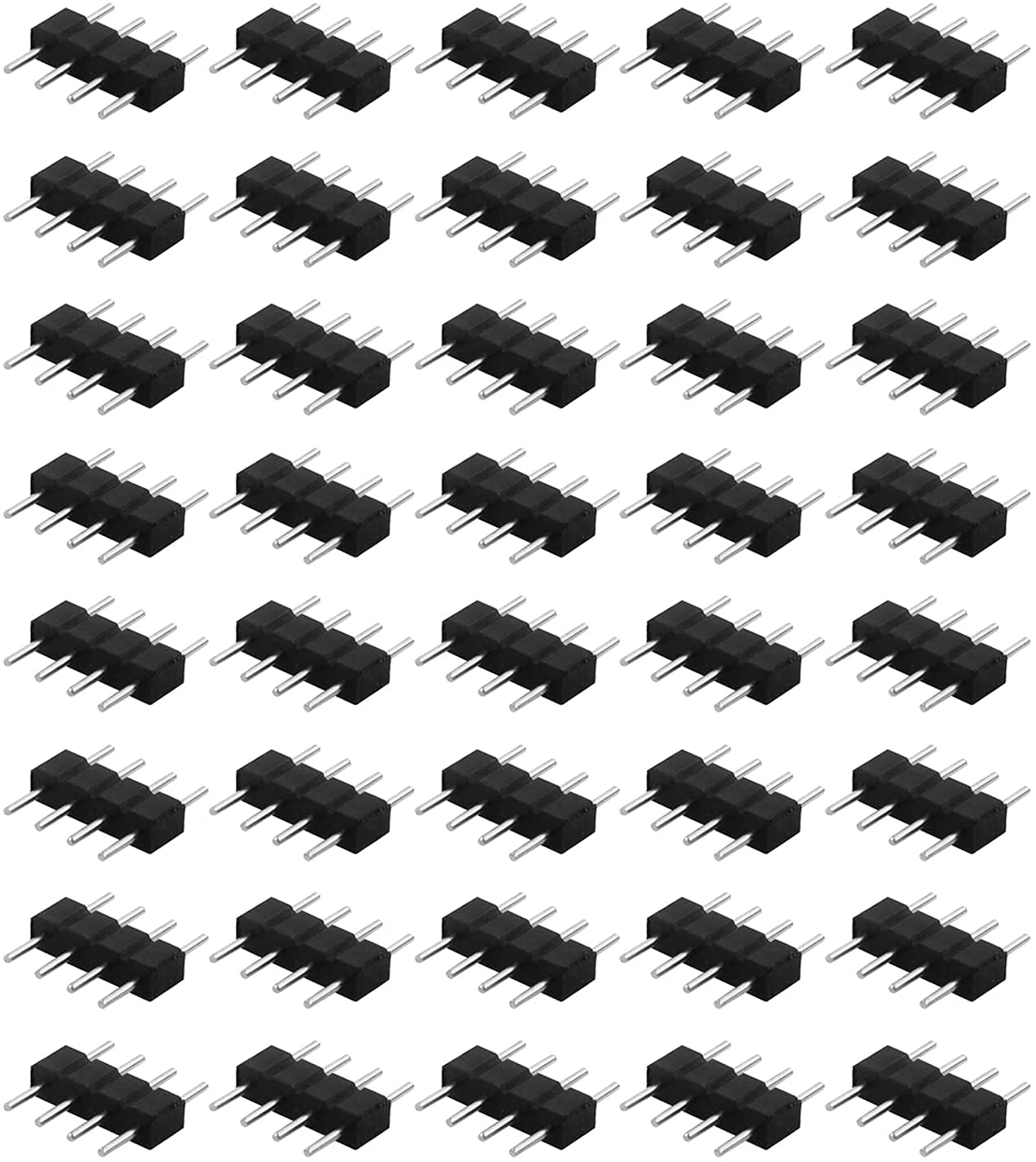 Algopix Similar Product 3 - RGBZONE 40 Pcs 4 Pin Male to Male