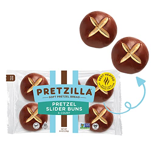 Algopix Similar Product 15 - Pretzilla Soft Pretzel Slider Buns, 6 CT