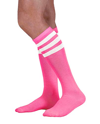 Algopix Similar Product 15 - Colored Knee High Tube Socks with