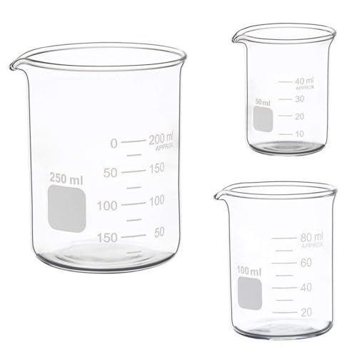 Algopix Similar Product 14 - Glass Measuring Low Form Beaker Set