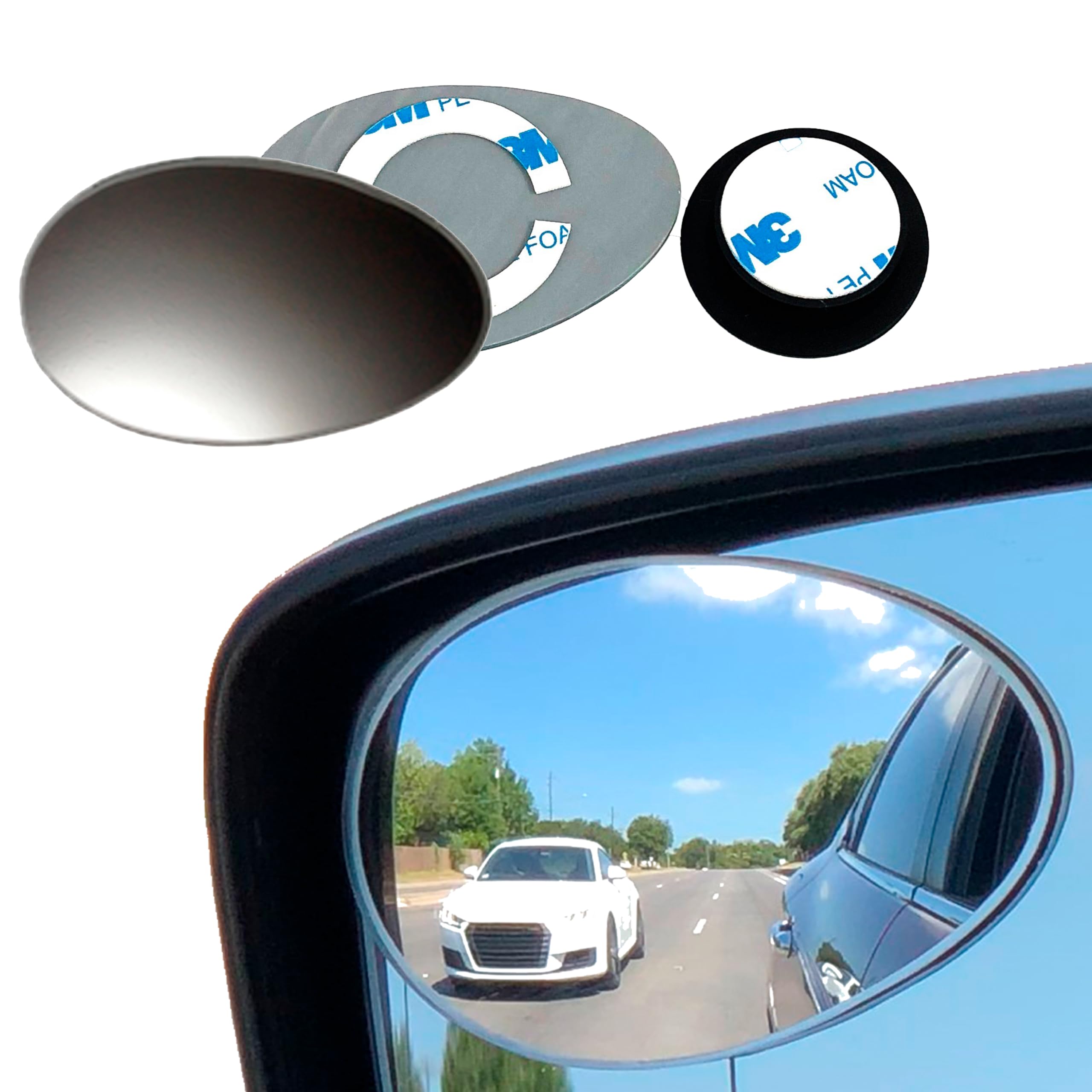 Algopix Similar Product 2 - Blind Spot Car Mirrors Semi Oval