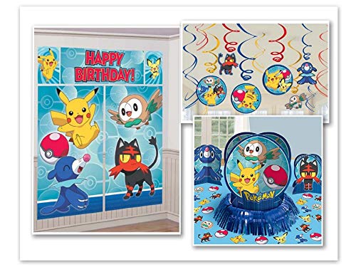 Algopix Similar Product 7 - Pokemon Party Decorations Bundle 