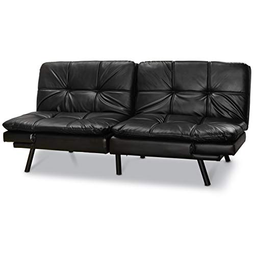 Algopix Similar Product 20 - Mainstay Memory Foam FutonBlack PU