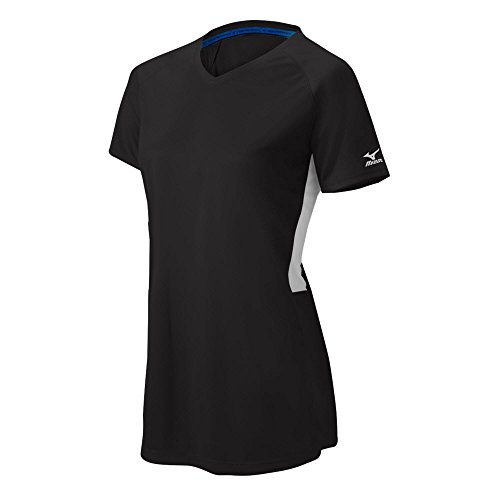 Algopix Similar Product 10 - Mizuno Girls Comp ShortSleeve VNeck