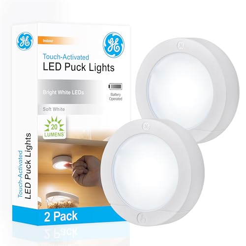 Algopix Similar Product 3 - GE Wireless LED Puck Lights Battery