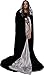 Algopix Similar Product 11 - Black Cloak with Hood for Adult Men