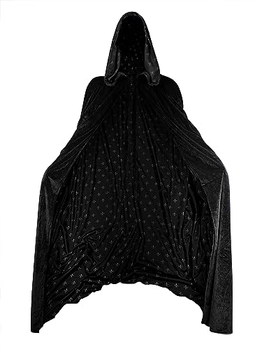 Algopix Similar Product 8 - Artemisia Designs Black Cloak with Hood