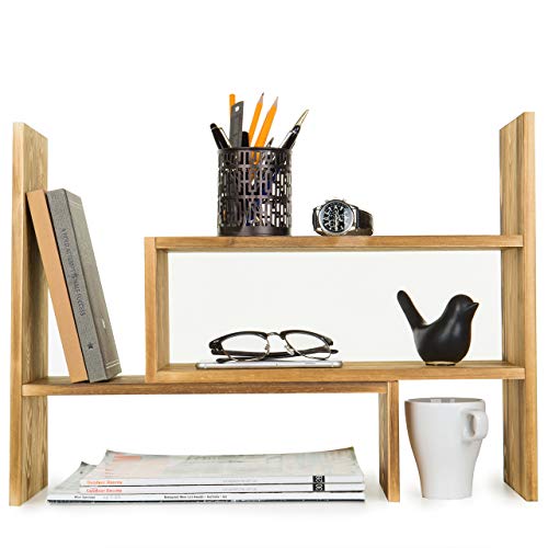 Algopix Similar Product 5 - MyGift Adjustable Dark Brown Solid Wood