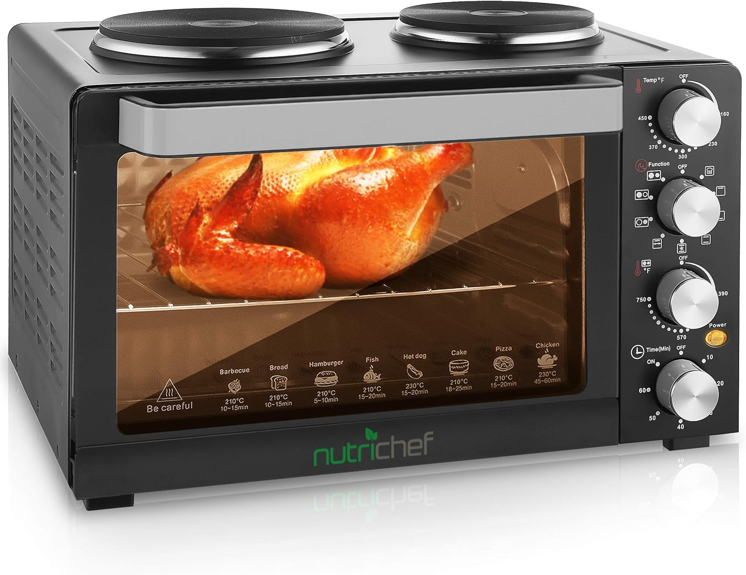 Algopix Similar Product 10 - NutriChef 30 Quart Kitchen Convection